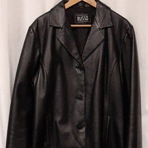 Black Matrix Women’s Leather Coat